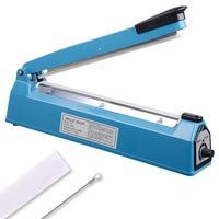 Yescom 12" 300mm Impulse Manual Hand Sealer Heat Sealing Machine Poly Tubing Plastic Bag