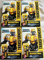 Transformers Bumblebee Bumble Bee 4 Packages Sterile Adhesive Bandages for Minor Cuts and Scrapes, Assorted Designs