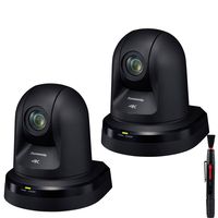 Panasonic AW-UE70 4K Integrated Day/Night PTZ Indoor Camera (Black) (AW-UE70KPJ) 2- Pack