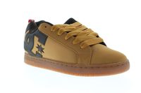 DC Men's Court Graffik SE Skate Shoe, Wheat/Turkish Coffee, 7 Medium US