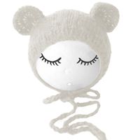 Gosear Baby Hat Unisex Newborn Baby Girls Boys Lovely Photography Hat Props Costume Clothing Headdress Accessories White