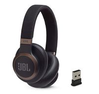JBL Live 650 BT NC Over-Ear Noise Canceling Wireless Bluetooth Headphone Bundle with Plugable USB-BT4LE USB 2.0 Bluetooth Adapter - Black