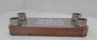 10 Plate Water to Water Brazed Plate Heat Exchanger 1" FPT Ports w/Brackets