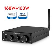 Nobsound A2 HiFi Bluetooth Class D Power Amplifier Home Stereo Audio Amp APTX-LL 160W x 2