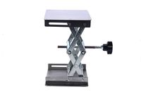 YaeTek 4" x 4" 100mm Stainless Steel Lab Scissor Jack Stand Platform LAB Lift Laboratory Jack Rack Lifter