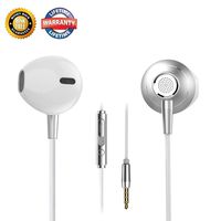 Wired Earbuds, in Ear Headphones with Stereo Mic and Volume Control, Noise Isolating Earphones for iPhone iPad iPod Samsung Galaxy and More Android Smartphones Compatible with 3.5mm Headphone