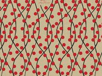 Pack Of 120, Woodland Garland Kraft Kraft Recycled Christmas Printed Tissue Paper 20" X 30" Sheets Half Ream Made In USA