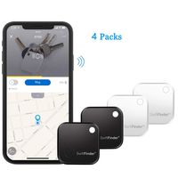 SwiftFinder Wireless Key Finder, Mini Bluetooth Anti-Lost Smart Tag Locator GPS Tracker for Key/Phone/Wallets/Purse/Luggage and Bags with APP Control Compatible with iOS and Android 4 Packs