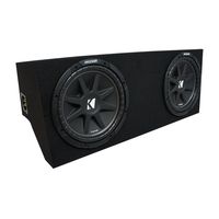 Compatible with 2005-2015 Ford Mustang Coupe Kicker Comp C12 Dual 12" Custom Sub Box Enclosure New - Final 2 Ohm