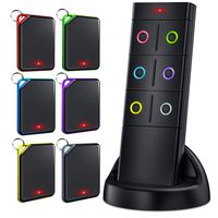 Key Finder, EALNK Wireless RF Item Locator Item Tracker Support Remote Control, 1 Transmitter and 6 Receivers - Keychain Smart Tracker Pet Tracker Wallet Finder