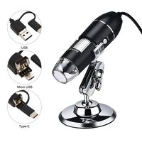 JUN-L 3 in 1 Handheld 0X-1000X USB Digital Microscope Endoscope with 8 LED Mini Video Camera for Windows 7/8/10 Mac Linux Android