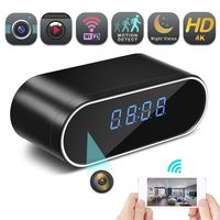 Hidden Spy Camera Wireless Hidden, 4K Clock Hidden Cameras Wireless IP Surveillance Anti Mosquito Camera for Home Security Monitor Video Recorder Cam 150 Angle Night Vision Motion Detection