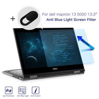 Anti Blue Light Screen Filter for Dell Inspiron 13 5000 13.3" Series 5368 5378 5379, Anti Glare Screen Protector Blue Light Blocking Eye Protection Screen Filter Kit with Webcam Cover