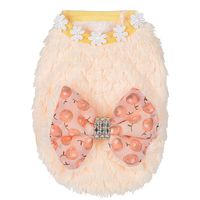 Howstar Pet Sweater, Plush Dog Clothes Coat Soft Warm Puppy Shirt Vest Winter Apparel (Yellow, XS)