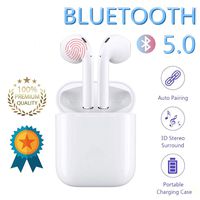 Bluetooth Headphones,Wireless Earphones,Pop-ups Auto Pairing & Smart Touch Control,Built-in Mic Bluetooth 5.0 Sports Headsets Deep Bass Stereo Calls Wireless Earbuds Portable Charging Case