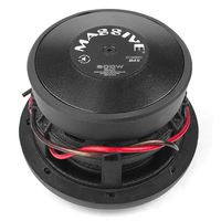 Massive Audio SUMMO84S - 8 Inch Car Audio 800 Watt SUMMO Series Shallow Slim Subwoofer, Dual 4 Ohm, 2 Inch Voice Coil. Sealed Back to Limit Box Flexing (Sold Individually)