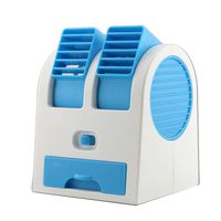 FTXJ Mini Air Conditioner, USB Portable Desktop Cooler Fan Rechargeable (Blue)
