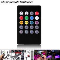 Wireless Remote Controller IR Music for Car LED Strip Lights with Music Sounds Activated Car Exterior Interior Lights Atmosphere Neon Lights Underglow Dash Lighting Kit