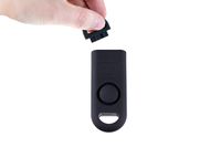 B A S U eAlarm+ with Tripwire Hook, Emergency Personal Alarm, Battery Included, Carabiner Included, S.W.A.T. Black