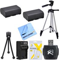 2x LP-E6 Battery Kit Micro Fiber Cloth, Table-top & 60" Tripod, USB 2.0 Card Reader, Battery Charger, Screen Protectors, Micro Fiber Cloth Canon EOS 6D 5D 5DS 70D 60D 7D MARK III II DSLR SLR