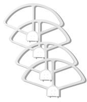 Set of 4 Quick Release Prop Guards for All DJI Phantom 1, Phantom 2, and Phantom 3 Series Quadcopters - Color White