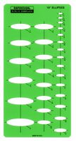 Rapidesign 15-Degree Ellipse Template, 1 Each (R70-15)
