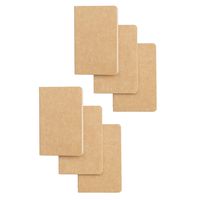 Softcover Pocket Notebook Set - 3.5" x 5.5" - 6 Pack - 30 Sheets - 60 Lined Pages - Perfect for the Traveler or Author