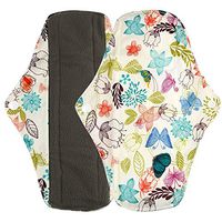 Hunputa Sanitary Napkins,Reusable Bamboo Cloth Washable Menstrual Pad Mama Sanitary Towel Pad (Multicolor, L)