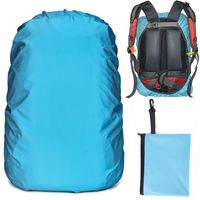 Waterproof Backpack Rain Cover for (30-40L), 2020 New Anti-Slip Cross Buckle Straps, Sliver Coating Reinforced Inner Layer for Camping, Hiking, Traveling, Hunting, Biking and More (Azure)