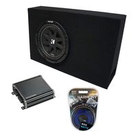 Kicker Universal Regular Standard Cab Truck Kicker Comp C10 Ported 10" Sub Box Enclosure & CXA400.1