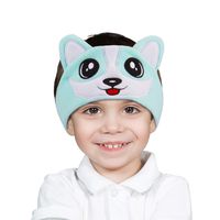 iClever Kids Headphones Girls - Sleeping Headphones for Kids, Comfortable Fleece Headband, Removable Speakers, Washable Headband, Volume Limiting, Tangle-Free Wires - Childrens Headphones, Blue