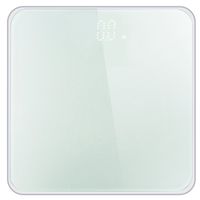 Digital Bathroom Wireless Body Weight Scale with 4 High Precision Sensors, Tempered Glass, LED Display, Power Saving Lasting 180 Days Solid Color 11-400 pounds by Anewoneson Home (White)