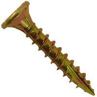 #8 x 1" Gold Star Wood Screw Torx/Star Drive Head (1 Pound - 276 Approx. Screw Count) - Multipurpose Torx/Star Drive Wood Screws