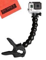 Jaws Flex Clamp Mount + 8-joint Adjustable Neck for Gopro HD Hero, Hero2, Hero3, Hero3+, Hero4