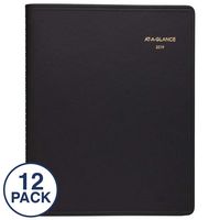 AT-A-GLANCE 2019 Weekly Appointment Books/Planners, 7" x 8-3/4", Medium, Black, 12 Pack (70951Z05)