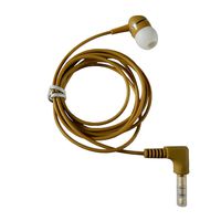 1-Bud-B Brown Earphone w/Heavy-Duty Cord