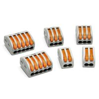 Gikfun Spring Lever Terminal Block Electric Cable 2/3 / 5 Wire Connector Kit for Arduino (Pack of 6pcs) EK1809