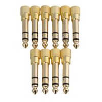 Yibuy 10 x 1/8 3.5mm Female to 6.5mm 1/4 Male Stereo Audio Plug Headphone Adapter
