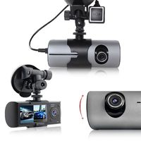 Indigi XR300 Dashboard Cam DVR Recorder - 2.7" LCD + Dual Lens(Front+Back) + GPS Module + Motion Recording