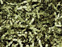 Crinkle Paper Shred for Packaging Gift Box/Basket Filler 10-Ounce Bag Bulk Buy !! Choose Color (Olive Green)