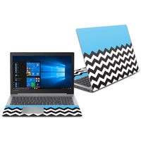MightySkins Skin Compatible With Lenovo Ideapad 330 15" (2018) - Baby Blue Chevron | Protective, Durable, and Unique Vinyl Decal wrap cover | Easy To Apply, Remove, and Change Styles | Made in the USA