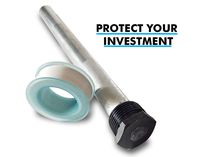 RV Water Heater Magnesium Anode Rod Kit - 9¼ Inch Long for Mor-Flo + Suburban 6, 10, 12 Gallon Tanks