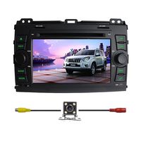 Bluelotus In-dash 7" Car DVD GPS Navigation for Toyota Prado 2008 w/ Tv Radio Bluetooth RDS Sd/usb Av + Reverse Car Rear Camera + Free USA Map