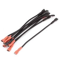 uxcell Dual End 4.8mm Crimp Terminal Cable Female Spade Connector Wire 10Pcs