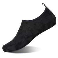 Womens and Mens Kids Water Shoes Barefoot Quick-Dry Aqua Socks for Beach Swim Surf Yoga Exercise (Triangle-Black, M)