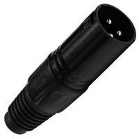 Seismic Audio - NEW XLR BLACK MALE Cable Connector for Microphone/Mic