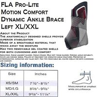 FLA Pro-Lite Dynamic Ankle Brace, Left Foot (XL/XXL)