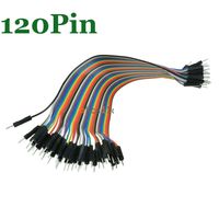 120PCS Dupont Wire Jumper Cables 20cm 2.54MM Male to Male 1P-1P for Arduino