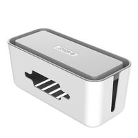 ORICO Cable Management Box Storage Case Cable Organizer (16.9 x 7.1 x 6.3 inches) to Protect Power Strip, Charger, USB Hub, Cable and Other Electric Devices- Extral Large