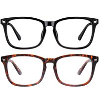 Blue Light Blocking Glasses Women Anti Eye Strain Minimize Headache Computer Reading Gaming Eyeglasses Frame 2 Pack